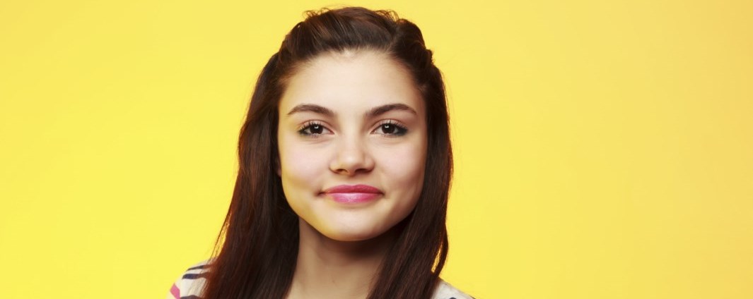 teen girl smiling
